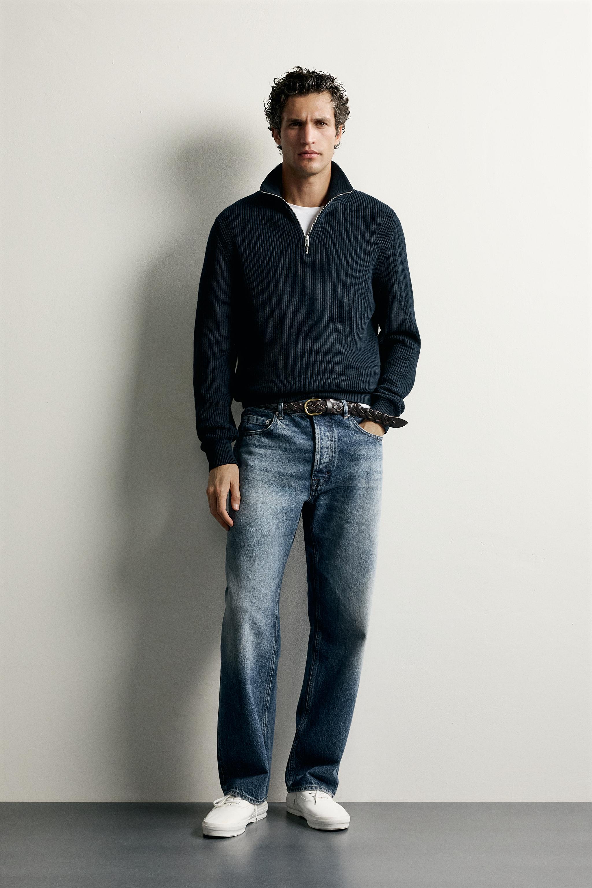 PULL EN MAILLE PERLÉE À ZIP